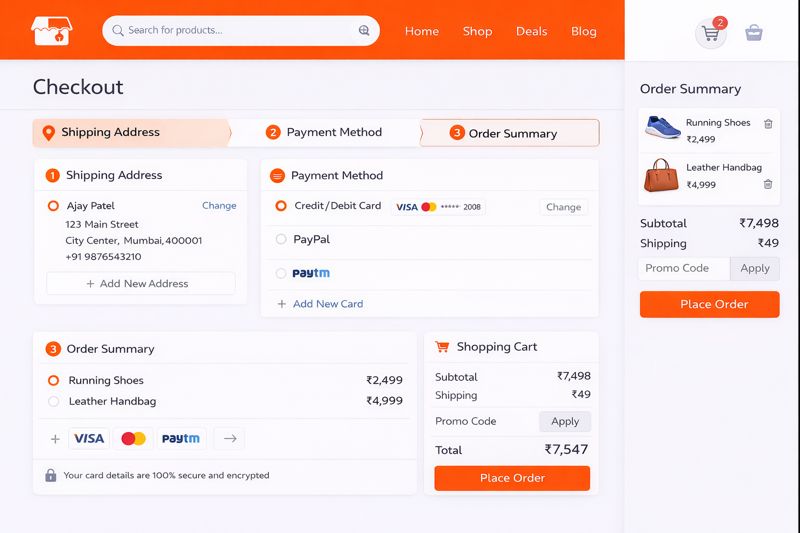 RetailMax E-Commerce Platform Screenshot